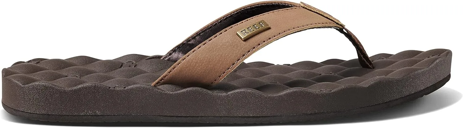 REEF Dreams Women's Flip Flop, Memory Foam Cushion Footbed, Faux Leather Satin Lined Strap