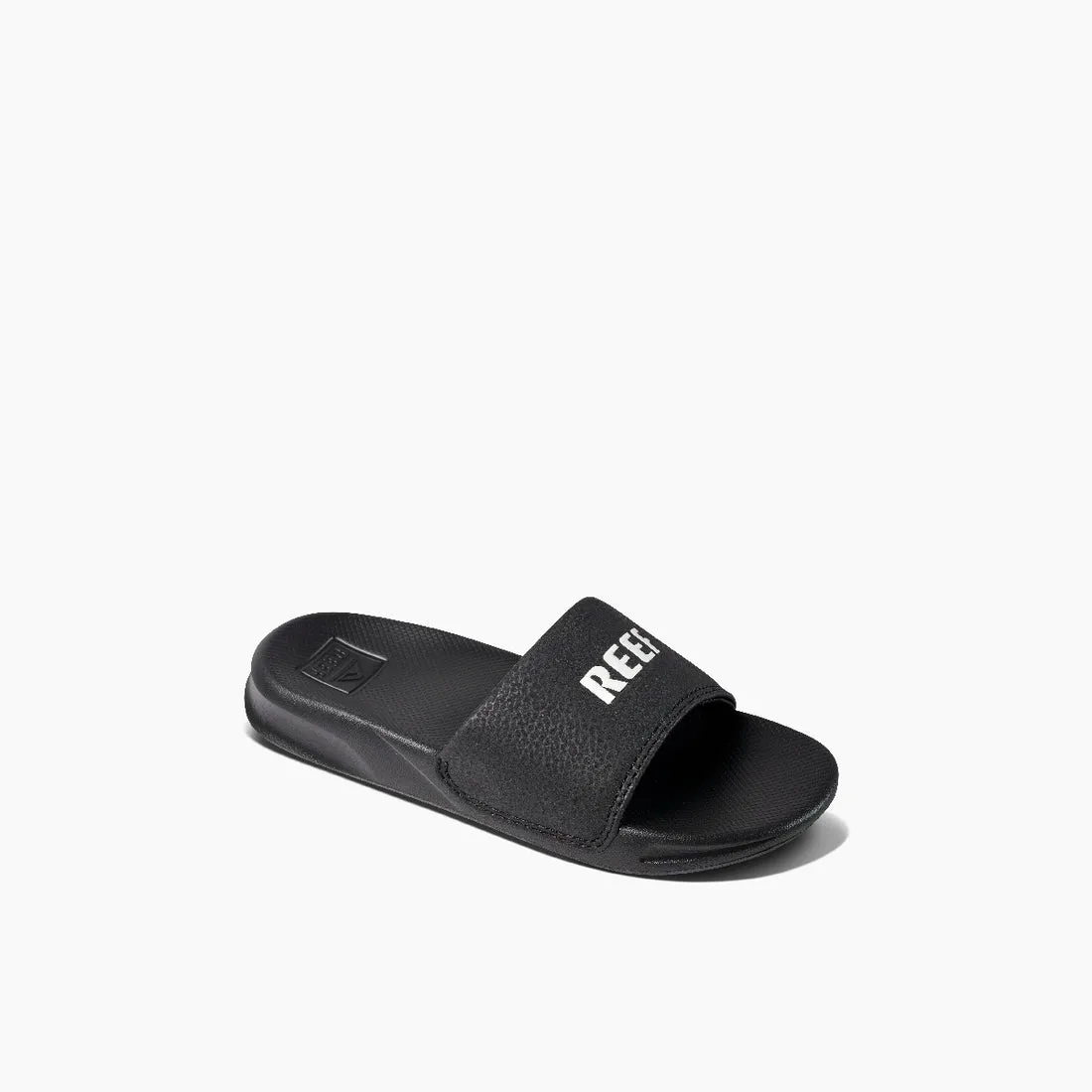 REEF Kids One Slide Sandal-REEF Black/White