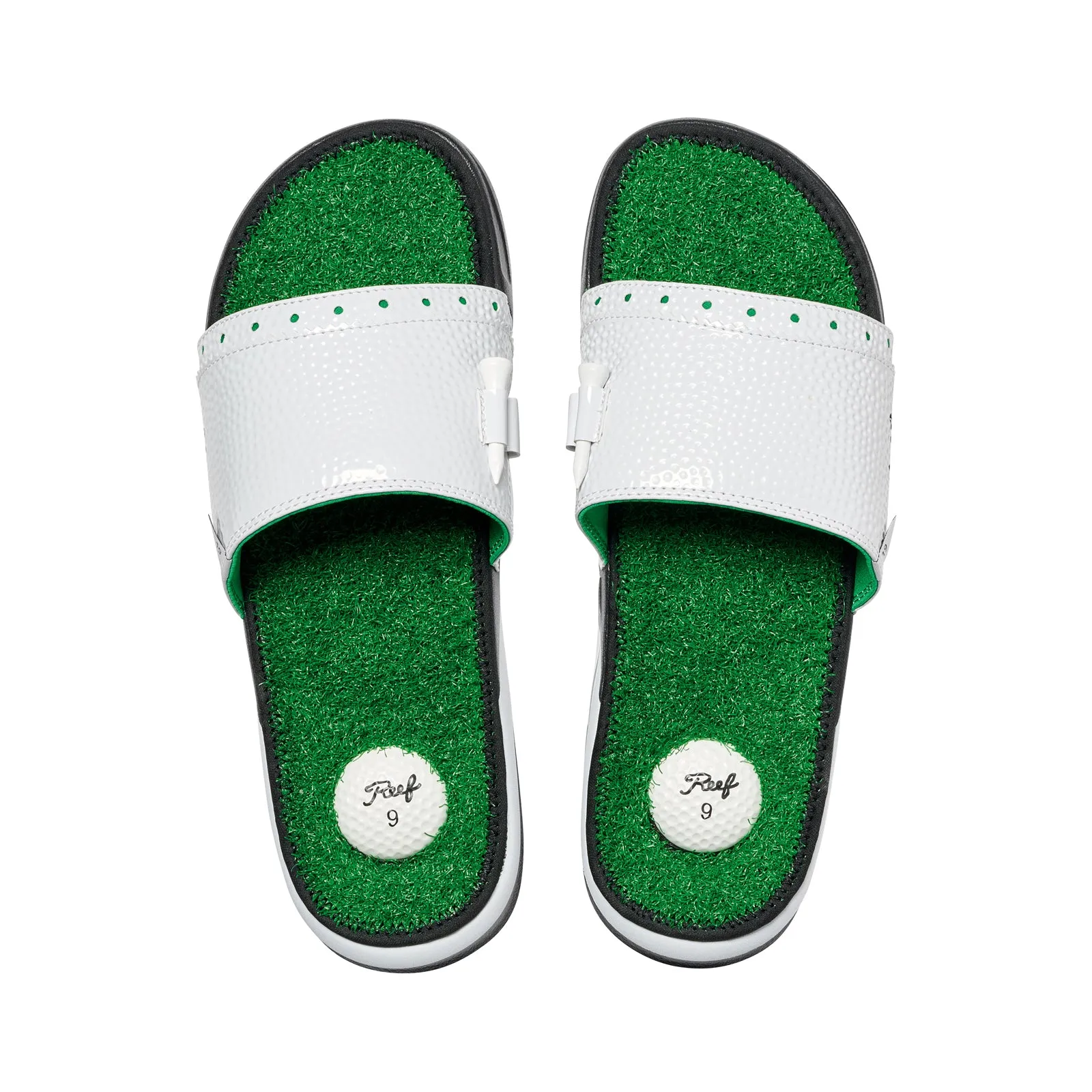 Reef Mulligan Slide Sliders in Green