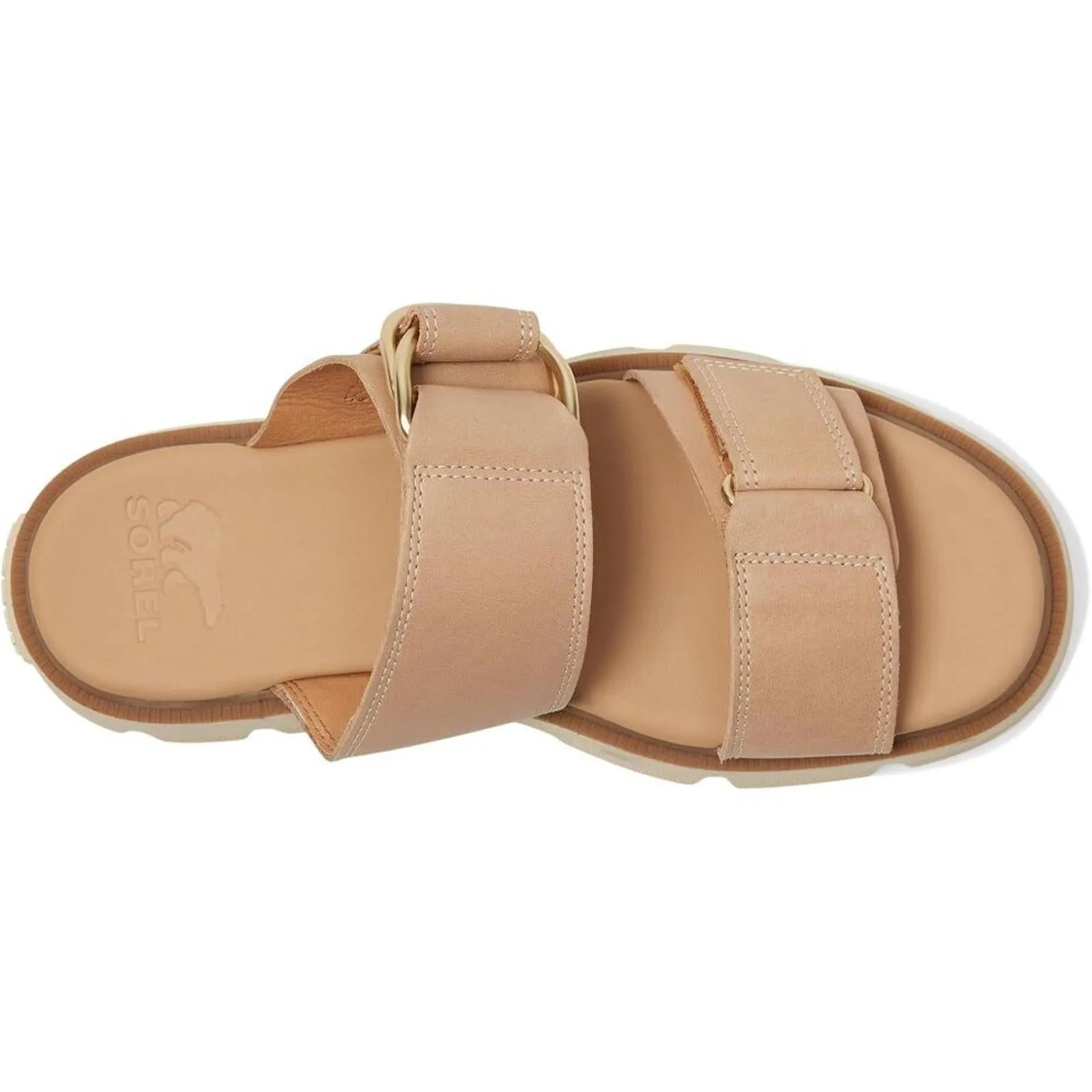 Rein CB Honest Beige Leather Slide Sandals