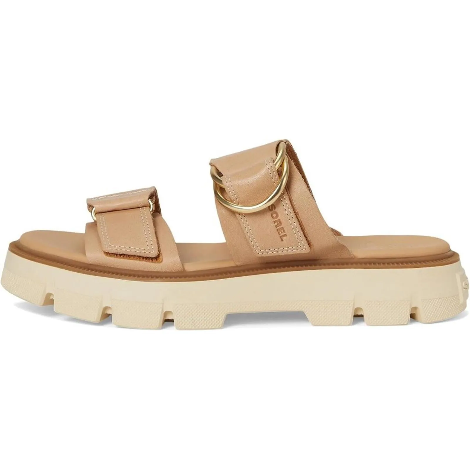 Rein CB Honest Beige Leather Slide Sandals