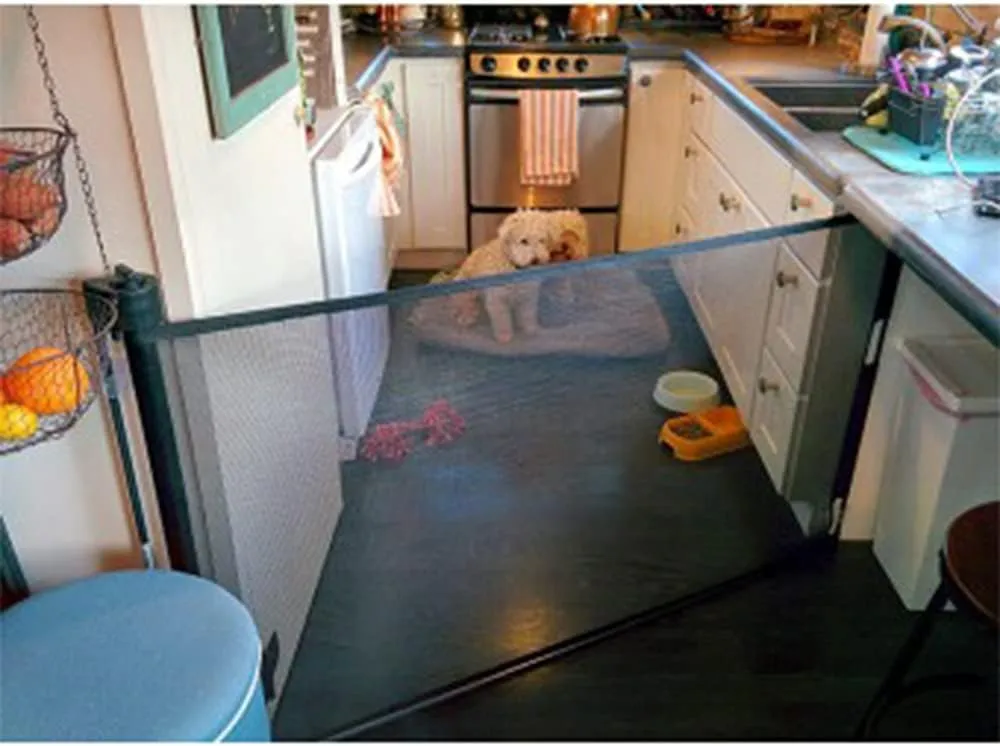Retract-A-Gate 52" Black: The Original and only Made in USA Retractable Baby, Dog, & Cat Gate