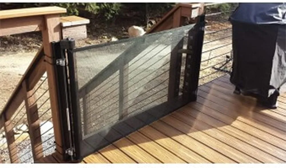 Retract-A-Gate 52" Black: The Original and only Made in USA Retractable Baby, Dog, & Cat Gate