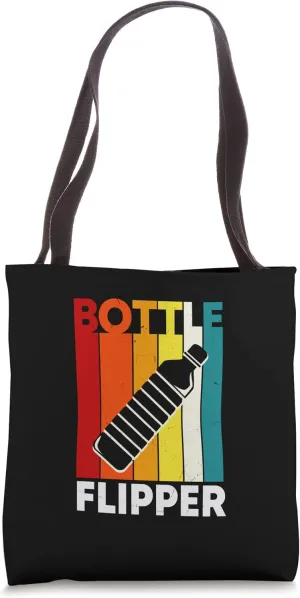 Retro Bottle Flipper Costume Bottle Flipping Tote Bag