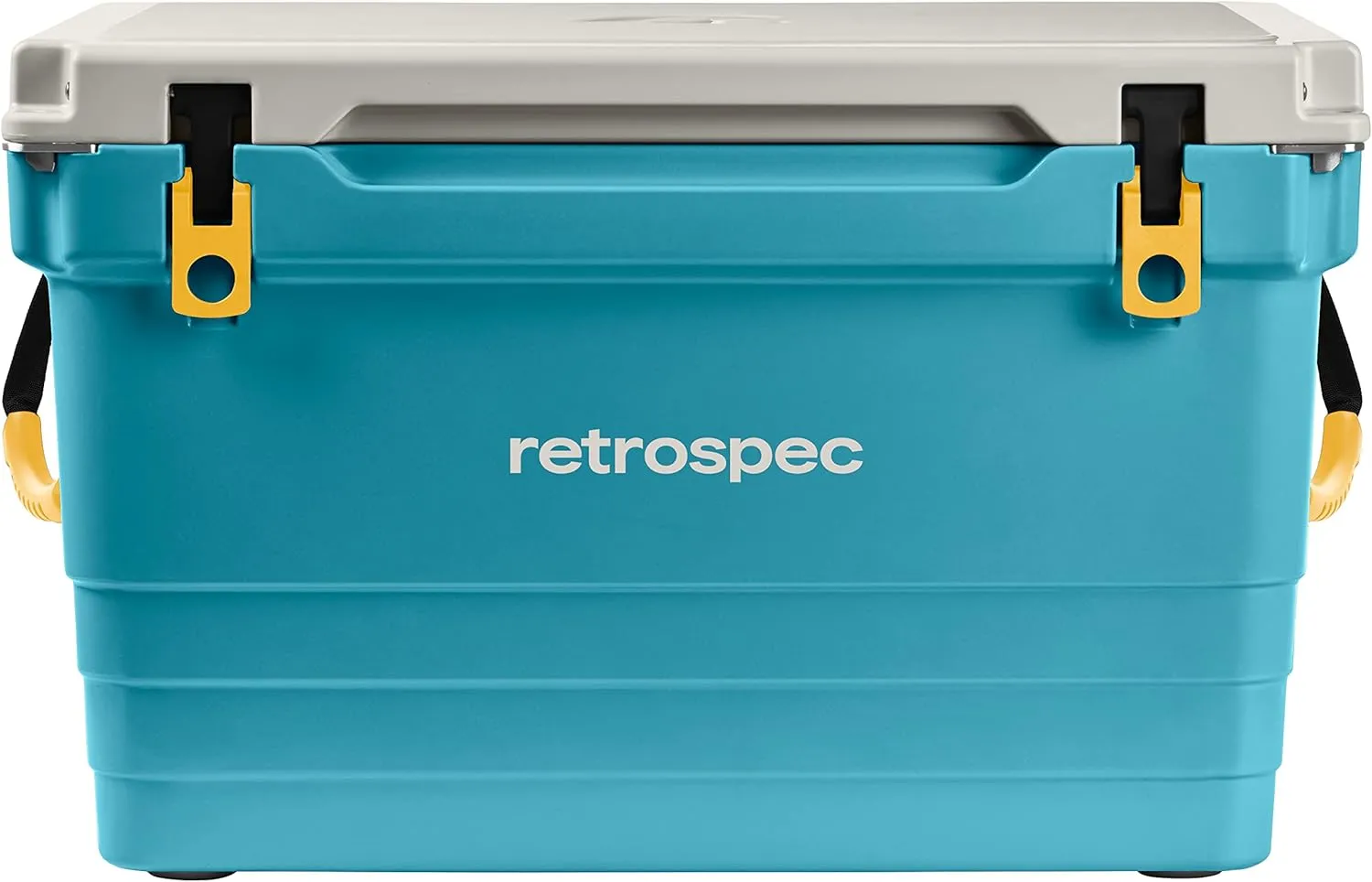Retrospec Palisade Rotomolded Cooler - Fully Insulated Portable Ice Chest with Built in Bottle Opener, Tie-Down Slots & Dry Goods Basket - Large Beach, Camping & Travel Coolers 25, 45 & 65qt