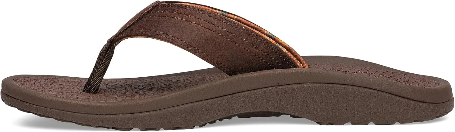 Sanuk On the Rocks Men's Beach Sandals | Flip Flops for Men | Quick Dry Flip-Flop Slides | Supportive & Lightweight | Arch Support Footbed