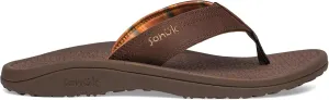 Sanuk On the Rocks Men's Beach Sandals | Flip Flops for Men | Quick Dry Flip-Flop Slides | Supportive & Lightweight | Arch Support Footbed