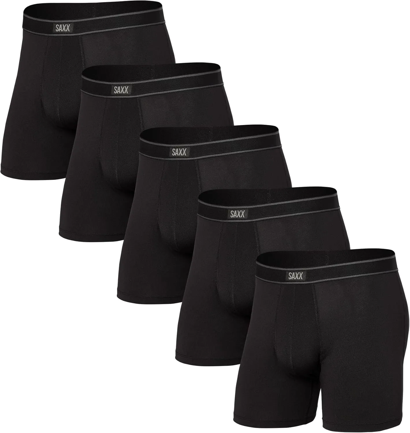 SAXX Underwear Co. Men's Underwear with Pouch Daytripper Boxer Brief Fly 5Pk