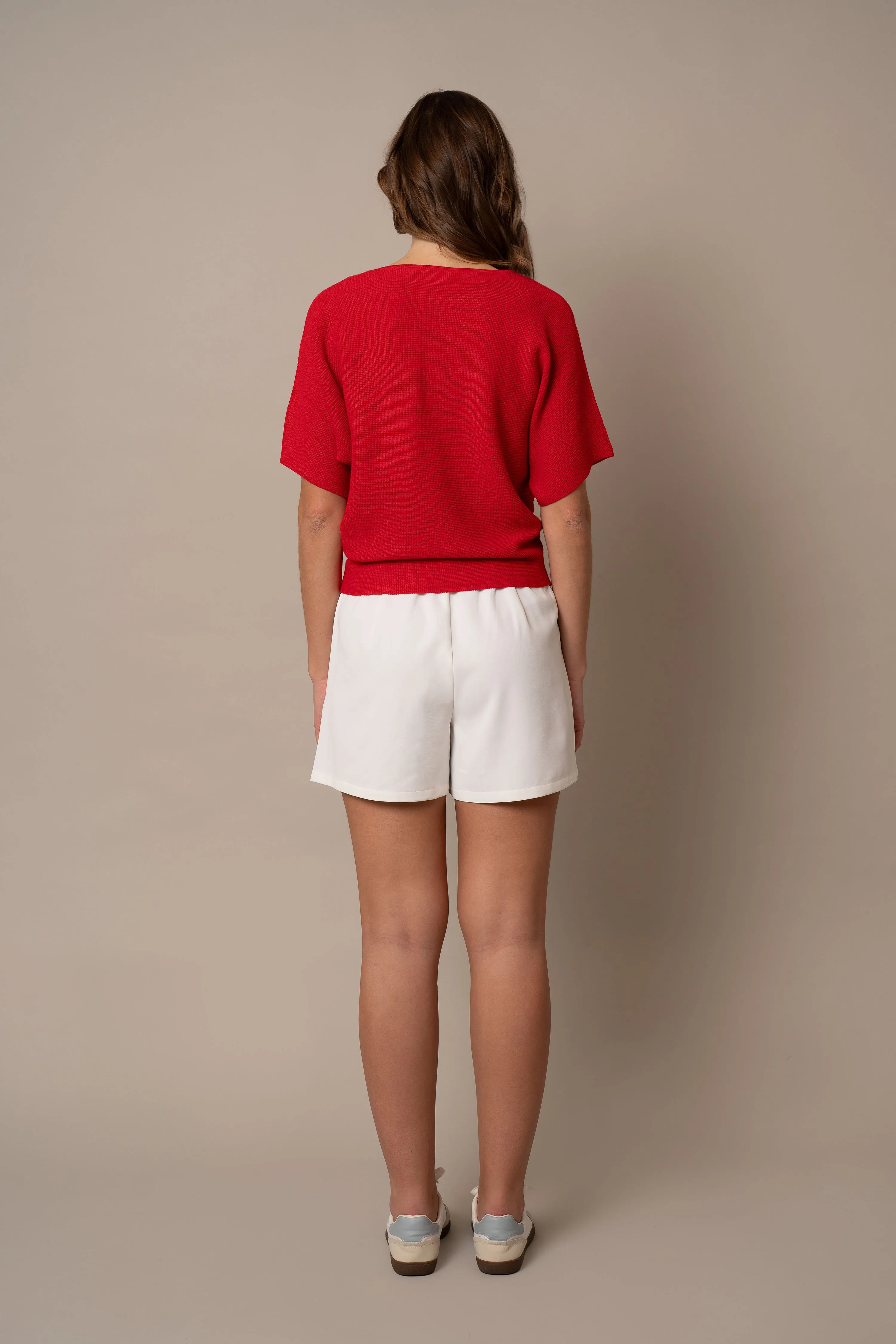 Short Sleeve Dolman with Pocket