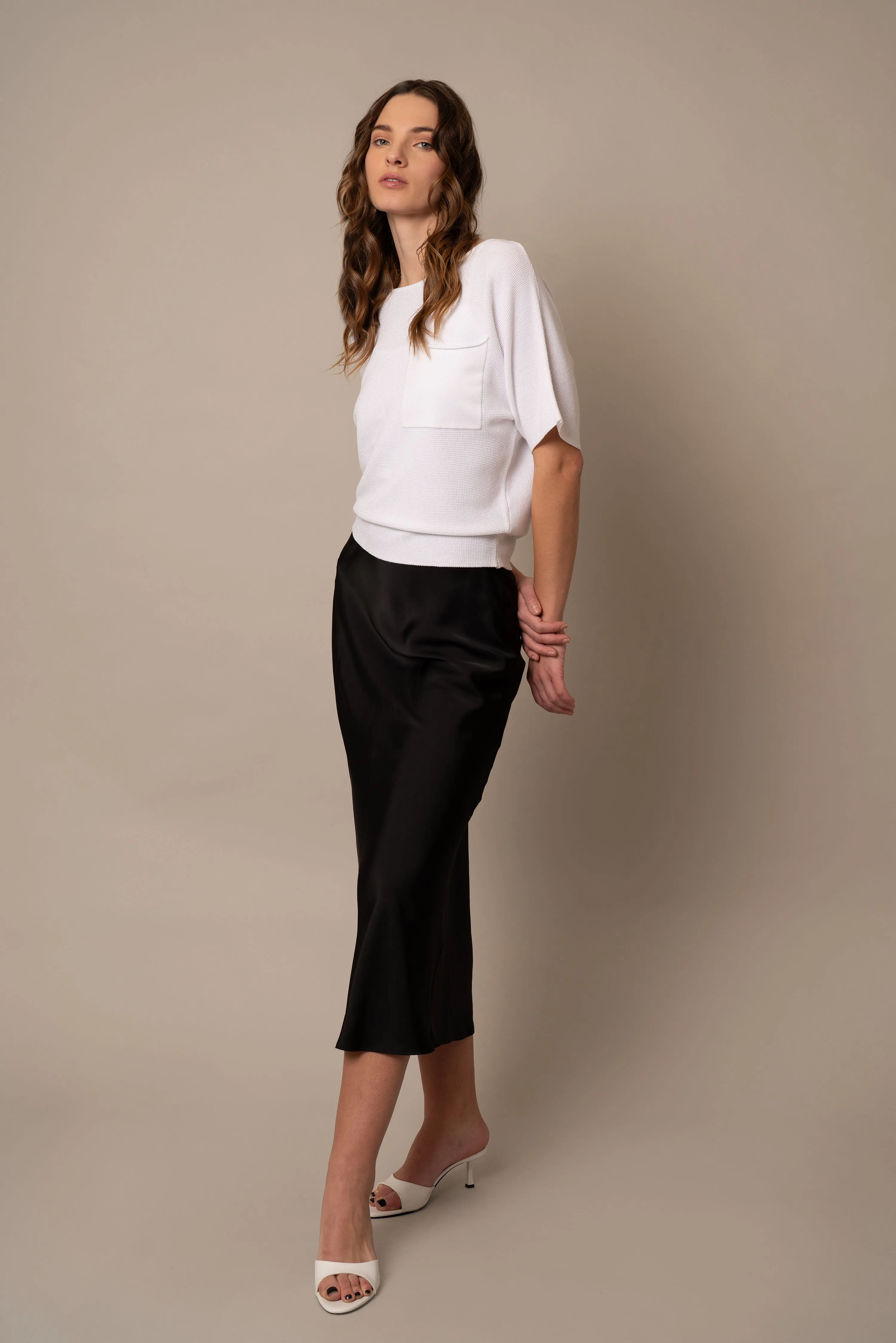 Short Sleeve Dolman with Pocket