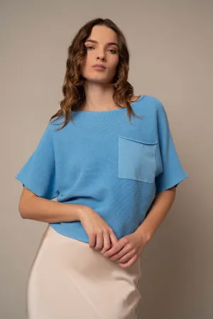 Short Sleeve Dolman with Pocket