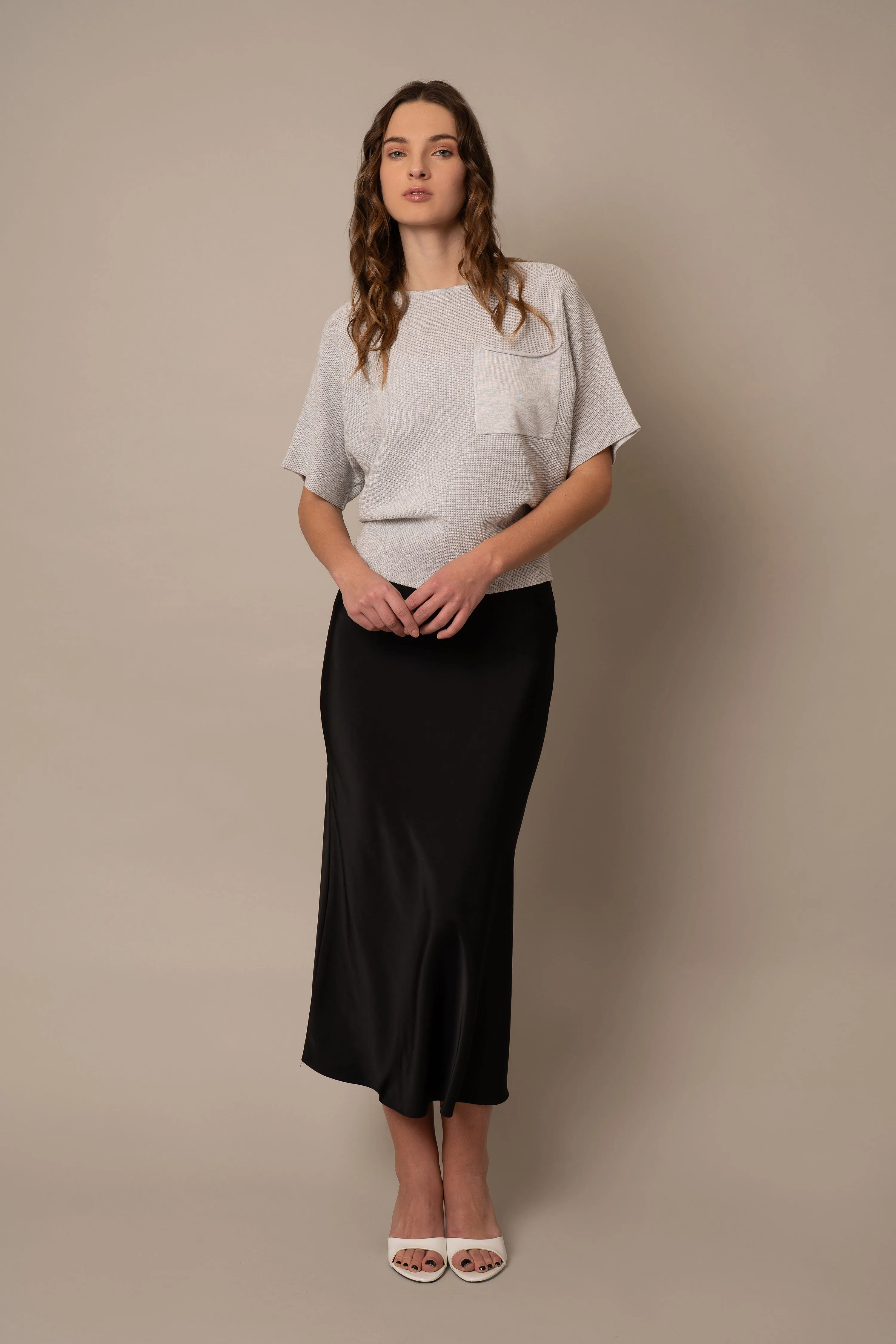 Short Sleeve Dolman with Pocket