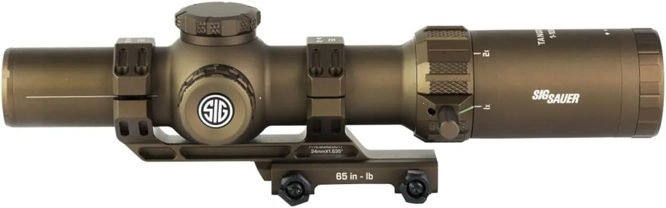 SIG SAUER Tango-MSR LPVO 1-10x26mm 34mm Maintube FFP Hunting Riflescope - Shockproof Waterproof Fogproof Rifle Scope with Illuminated MSR BDC-10 Reticle - Lens Covers & Cantilever Mount Included