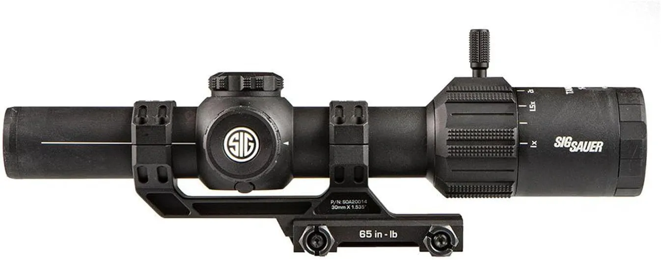 SIG SAUER Tango-MSR LPVO 1-6X24mm Waterproof Fog-Proof Rugged Tactical Hunting Rifle Scope | Second Focal Plane/F2 | Illuminated MSR BDC-6 Reticle