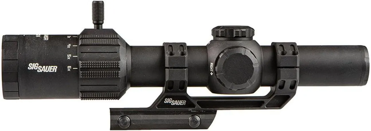 SIG SAUER Tango-MSR LPVO 1-6X24mm Waterproof Fog-Proof Rugged Tactical Hunting Rifle Scope | Second Focal Plane/F2 | Illuminated MSR BDC-6 Reticle