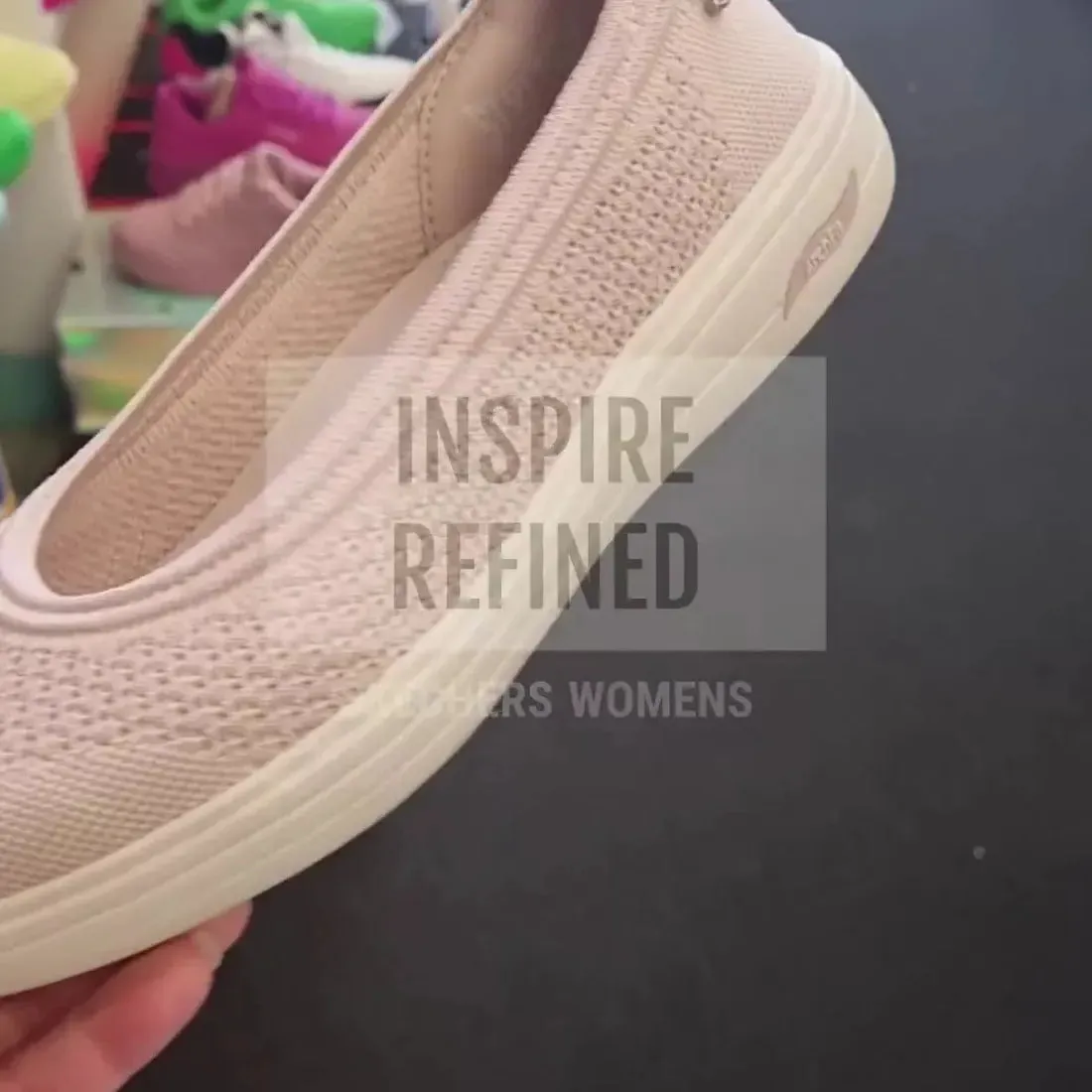 Skechers Arch Fit Inspire Refined Blush Ballet Flat”