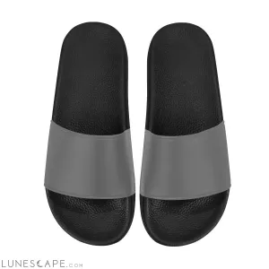 Slip On Beach Slides - Grey