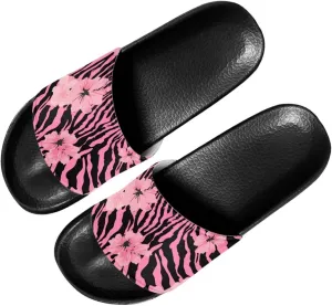 Slippers Sandals for Women EVA Flat Slides Anti-Slip House Shower Shoes Indoor Outdoor Open Toe Spa Pool Slides SizeUS 6-13.5