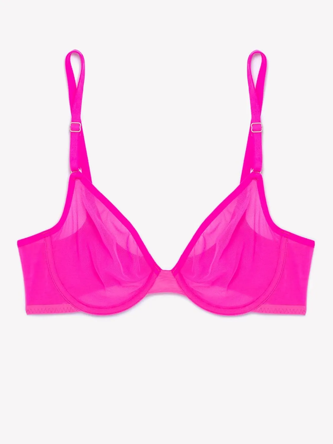 Smart & Sexy Sheer Mesh Demi Underwire Bra – Available in Single or 2-Pack, Flirty & Supportive
