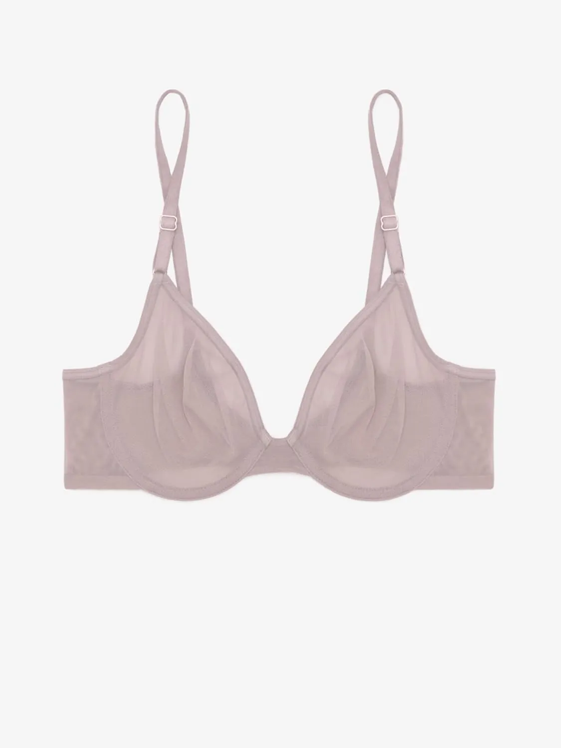 Smart & Sexy Sheer Mesh Demi Underwire Bra – Available in Single or 2-Pack, Flirty & Supportive