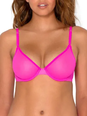 Smart & Sexy Sheer Mesh Demi Underwire Bra – Available in Single or 2-Pack, Flirty & Supportive