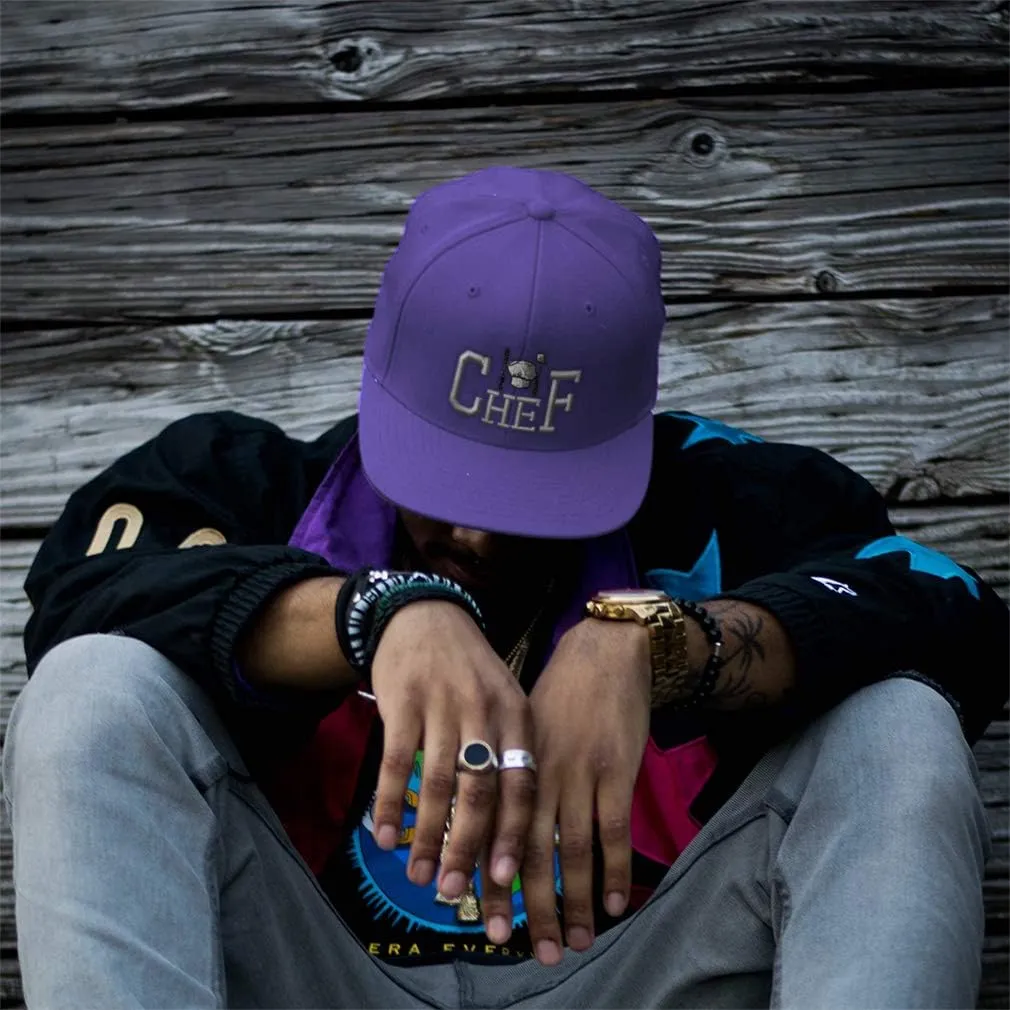 Snapback Hats for Men & Women Chef Cooking Cook A Embroidery Acrylic