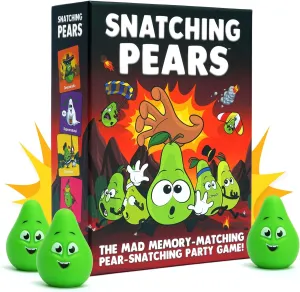 Snatching Pears! – The Hilarious Memory-Matching, Pear-Snatching Party Game | Family Board Game for Kids, Teens & Adults | 2-6 Players, Age 7 