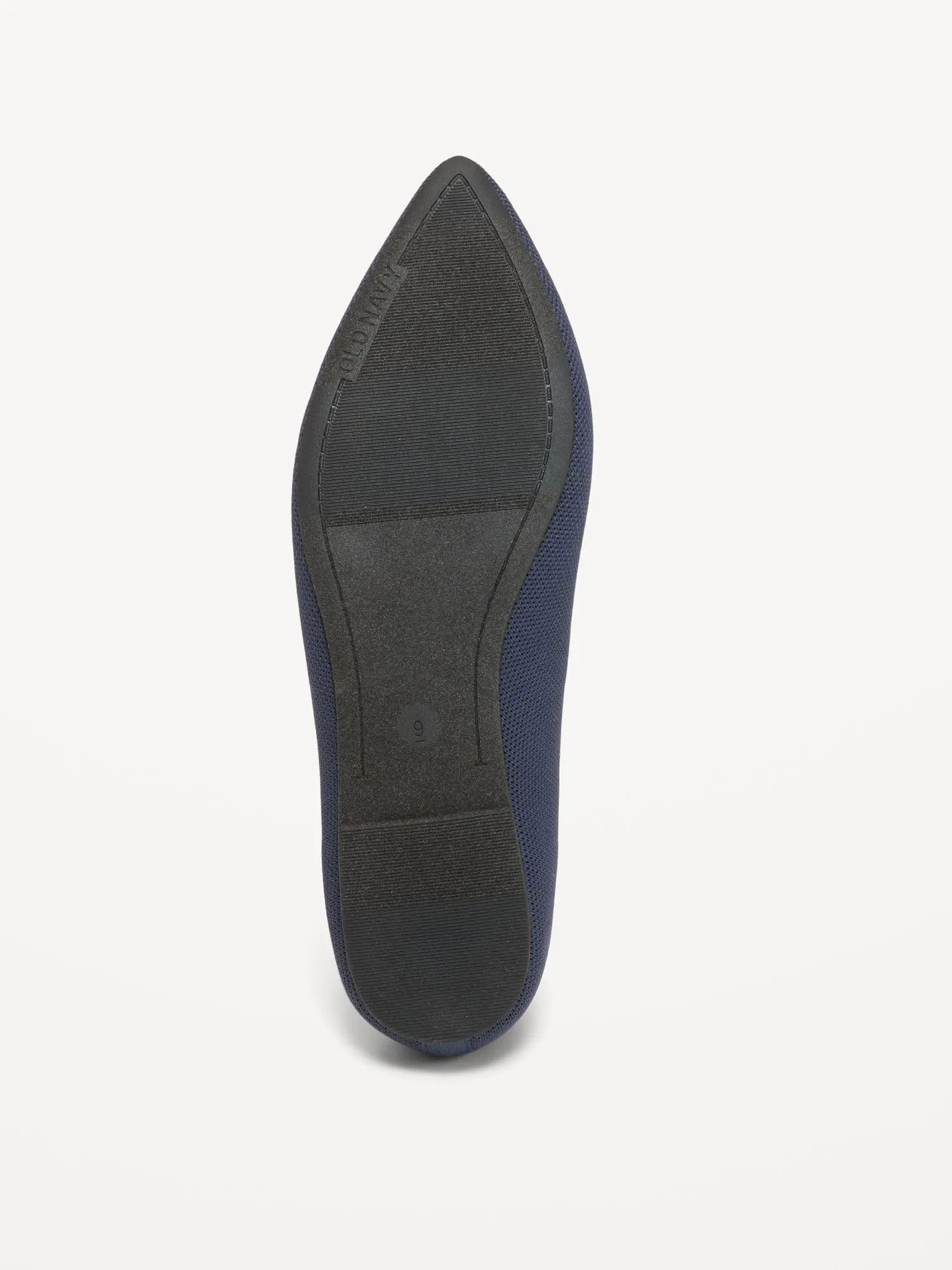Soft-Knit Pointed-Toe Ballet Flats