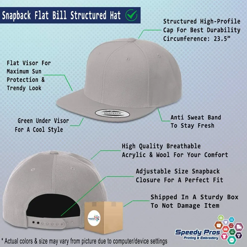 Speedy Pros Snapback Hats for Men & Women American Veteran Drug War A Embroidery Acrylic