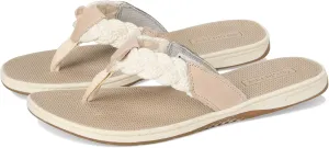 Sperry Women's Parrotfish Flip-Flop, Beige, 9.5