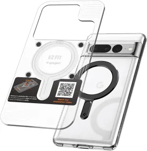 Spigen Magnetic Ring Plate Adapter for MagSafe Compatibile with MagSafe Accessories Wireless Charger for New iPhone 16/15/14/13/12/11, Pixel 9, Samsung Galaxy Z Fold/Z Flip/S and More 1Pack - Black