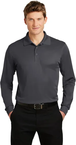 Sport Tek Long Sleeve Micropique Sport-Wick Polo. ST657