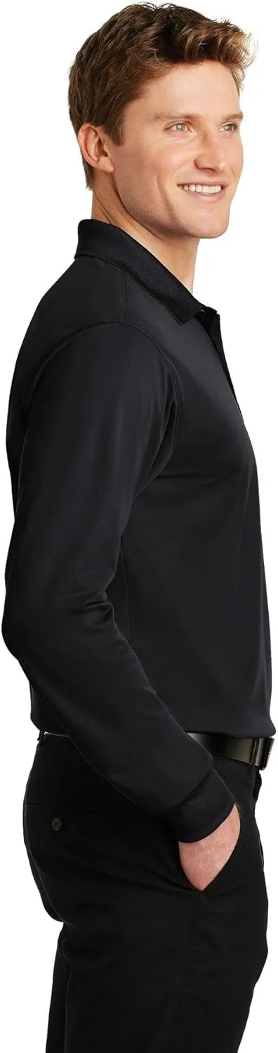 Sport Tek Long Sleeve Micropique Sport-Wick Polo. ST657