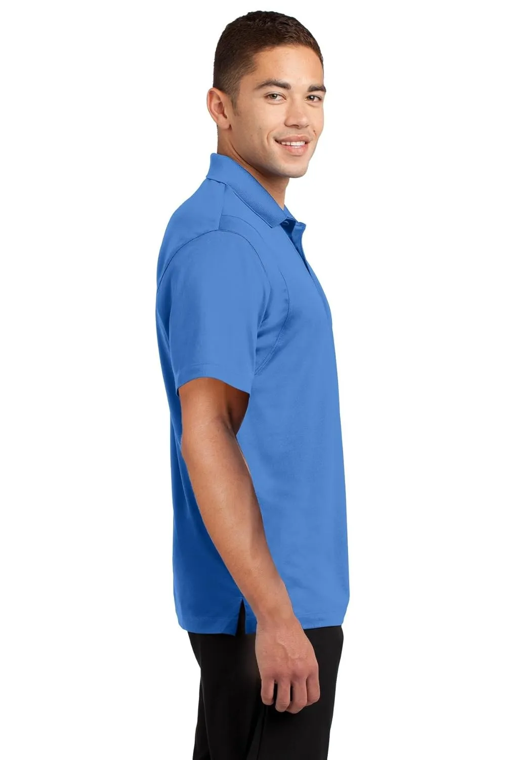SPORT-TEK Men's Tall Micropique Sport Wick Polo XLT Blue Lake
