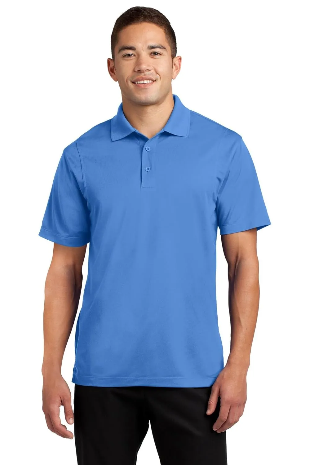 SPORT-TEK Men's Tall Micropique Sport Wick Polo XLT Blue Lake