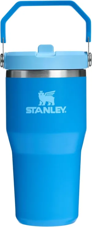 Stanley IceFlow 2.0 Flip Straw Tumbler with Handle 20 oz | Twist On Lid and Flip Up Straw | Leak Resistant Water Bottle | Insulated Stainless Steel | BPA-Free | Azure