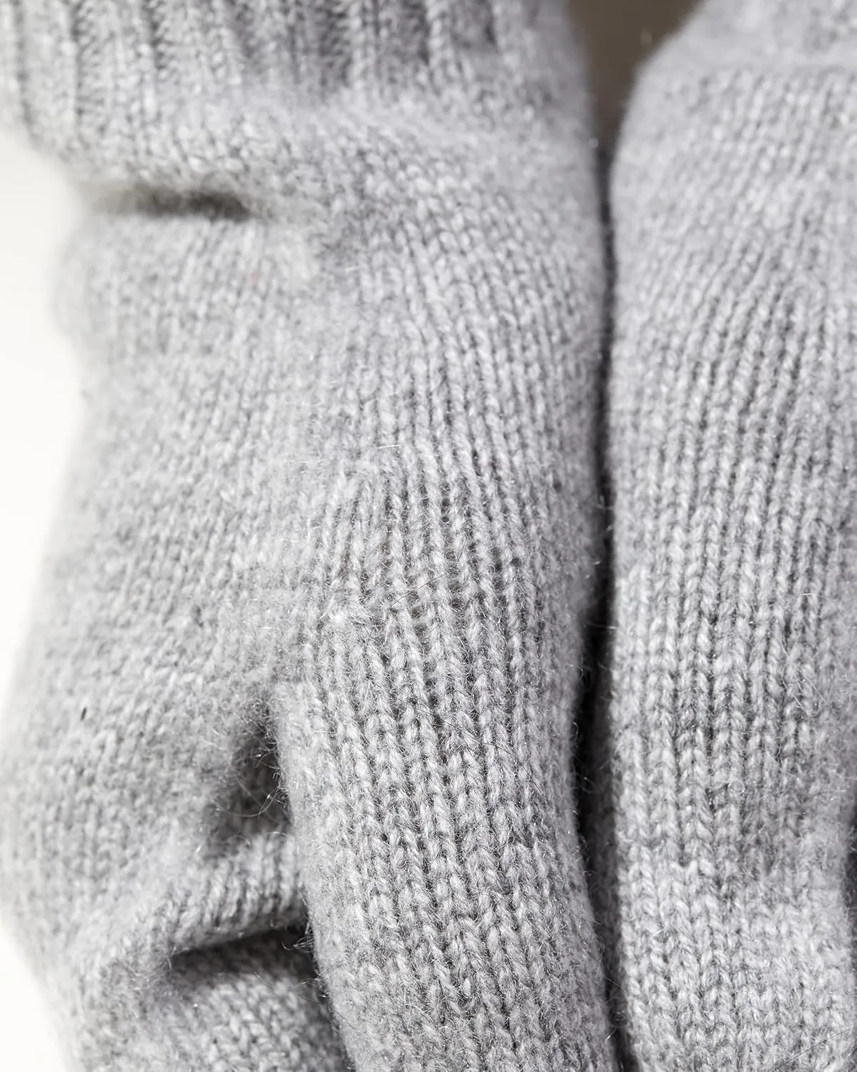 State Cashmere Classic Jersey Knit Gloves 100% Pure Cashmere Ribbed Cuffs