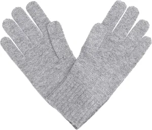 State Cashmere Classic Jersey Knit Gloves 100% Pure Cashmere Ribbed Cuffs