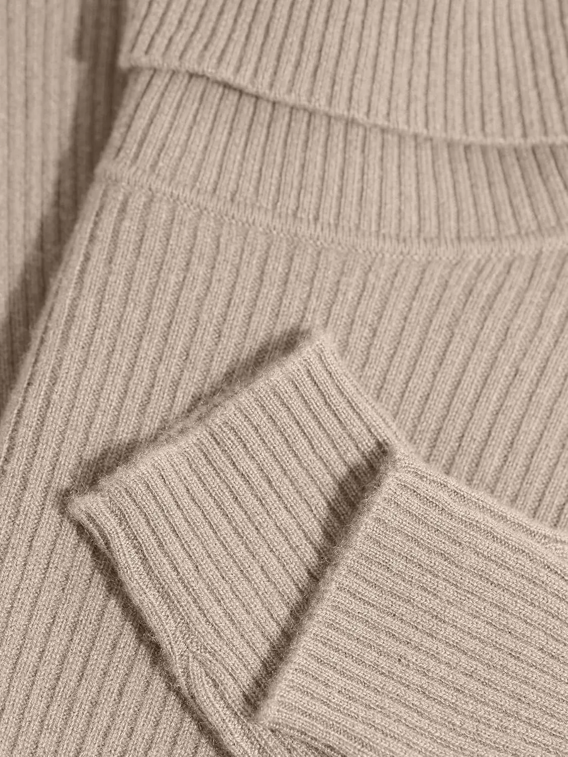 State Cashmere Women’s Ribbed Turtleneck Sweater 100% Pure Cashmere Classic Long Sleeve Pullover