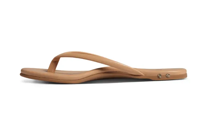 Sunbeam Leather Flip Flop in Beach by Beek