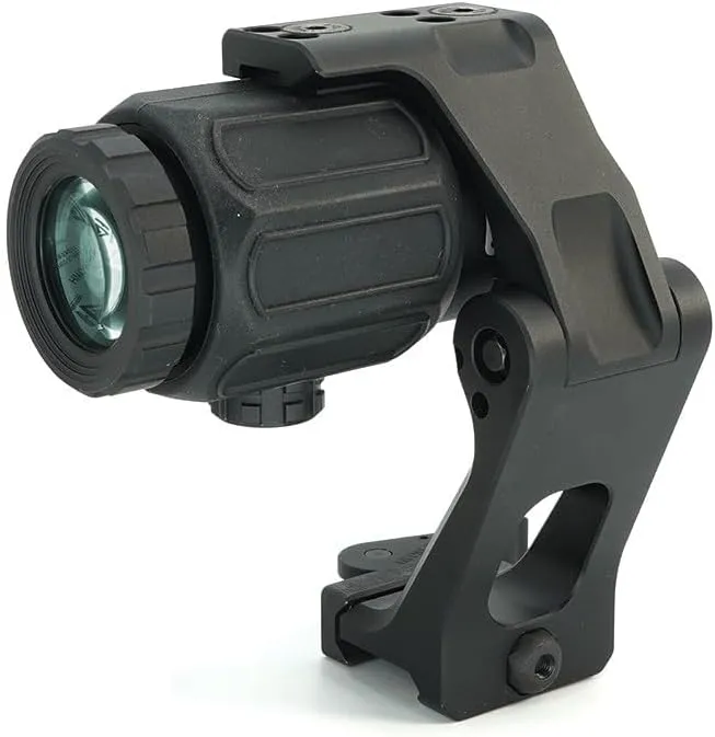 Tactical 3X Magnifier with FTC QD Mount Combo，2.26"/2.91" Optical Centerline Height，Quick Release & Flip-to-Center (FTC) Mechanism，CNC Aluminum