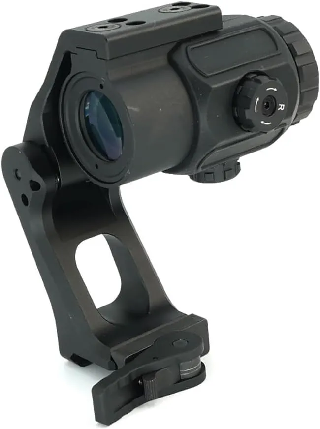 Tactical 3X Magnifier with FTC QD Mount Combo，2.26"/2.91" Optical Centerline Height，Quick Release & Flip-to-Center (FTC) Mechanism，CNC Aluminum