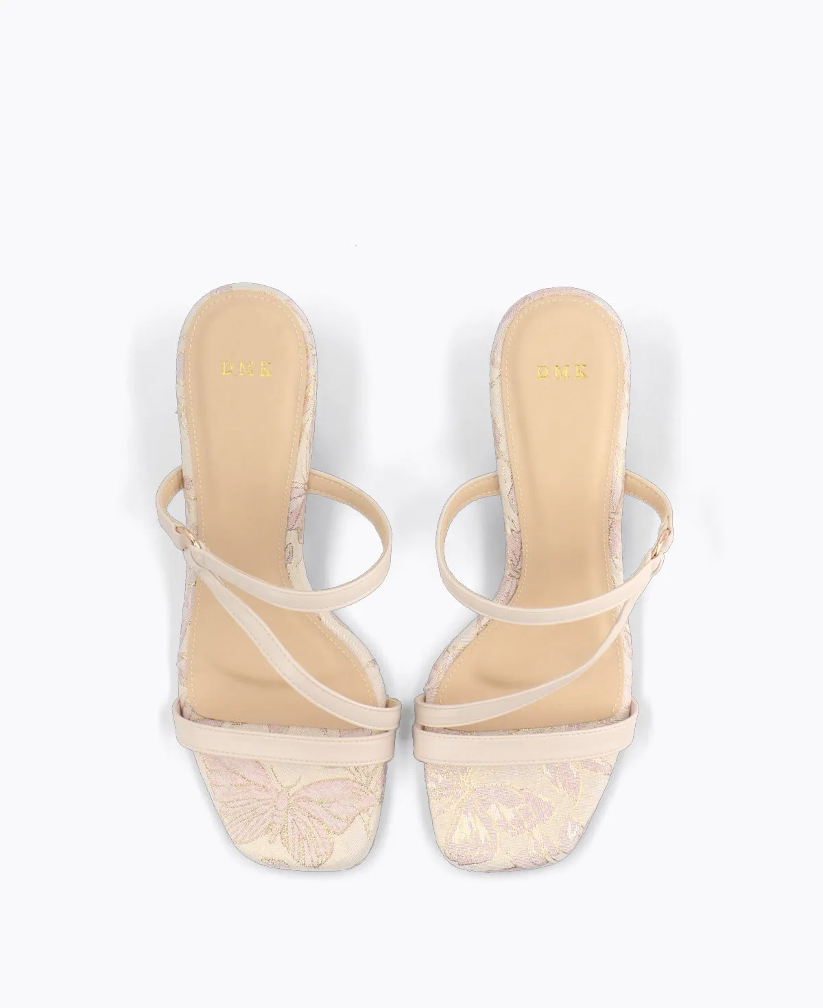 Tammy Block Heel Sandals - Floral Lilac