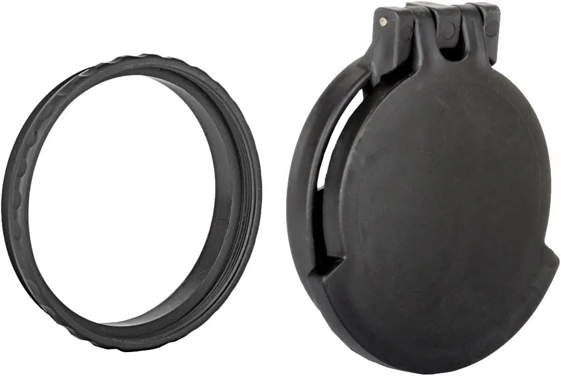Tenebraex Objective Flip Up Scope Cover with Adapter Ring for Bushnell, IOR, Nightforce, and Trijicon (50NFCC-FCR)