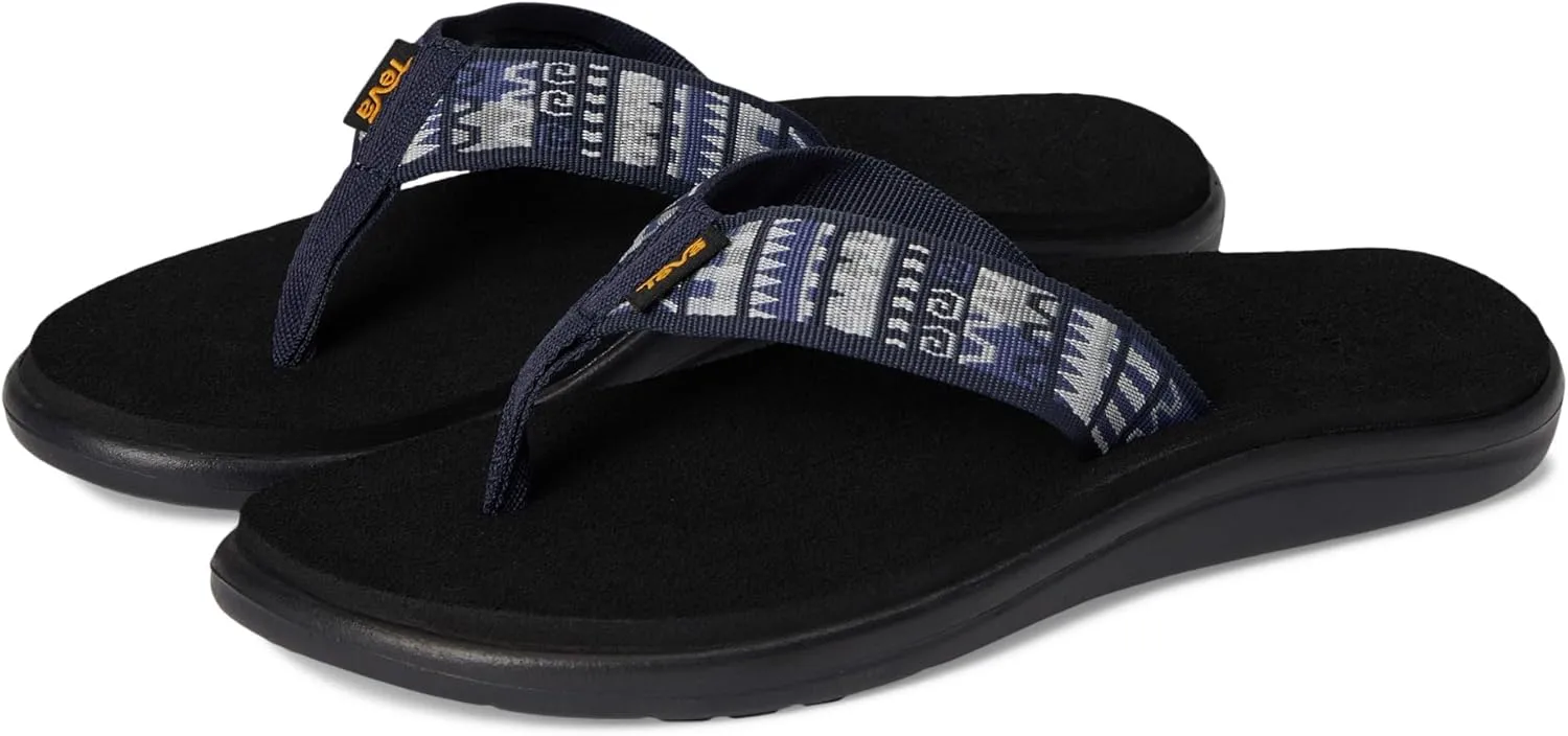 Teva Women's Sandals Flip-Flop, Geo Mashup Navy, 8
