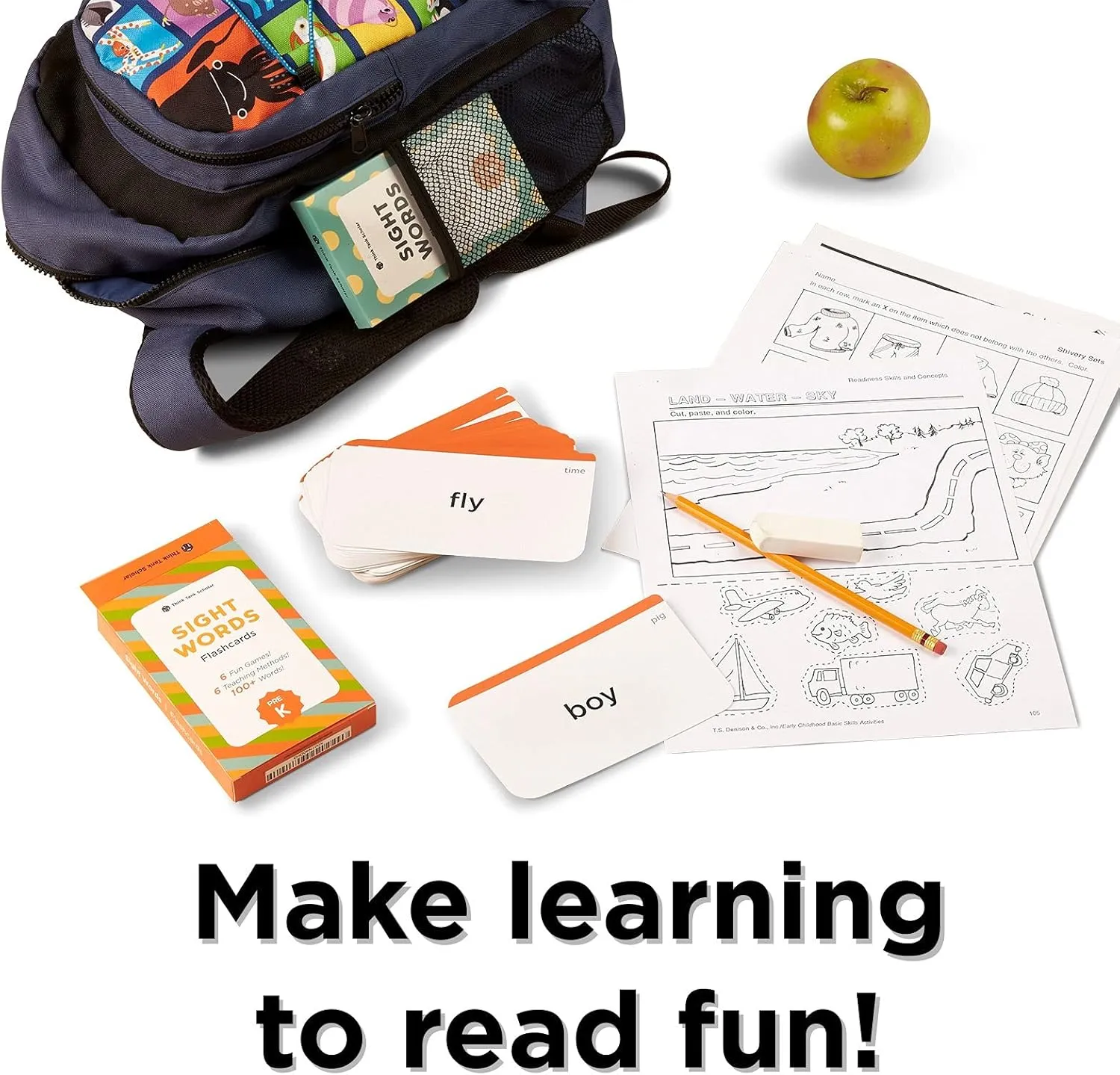 Think Tank Scholar Pre-K Sight Words Flash Cards (Pre-Kindergarden) - 100  Dolch & Fry (High Freqency) Sight Word - Learn to Read, Site Words Learning for Toddlers, Homeschool/Classroom, Preschool