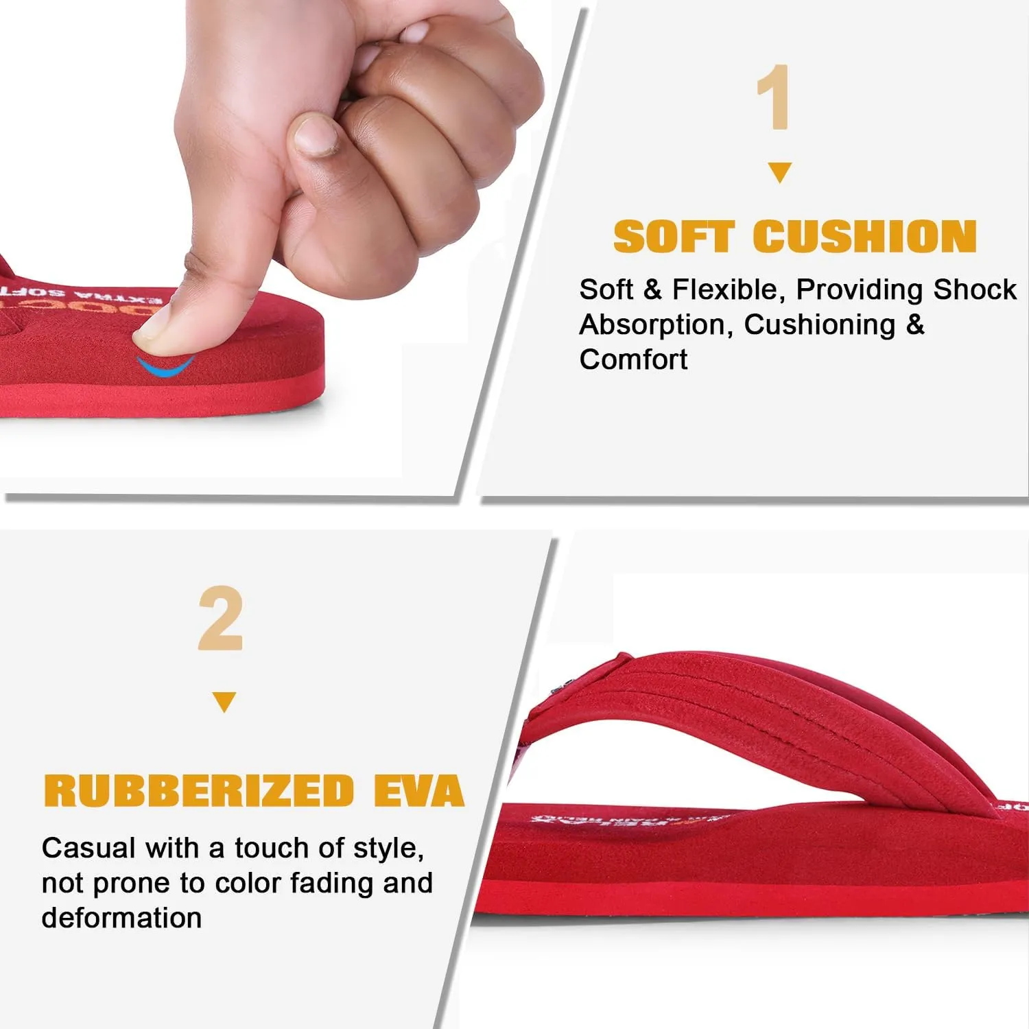 Thong Arch Support Ortho Slippers for Women| Orthopedic Diabetic & Stylish| Lightweight Comfortable & Casual|Pregnancy Anti-Skid Bedroom Daily Use House Flip-Flops Ladies Girls D-15