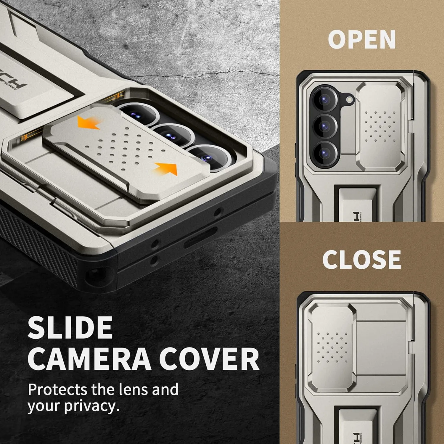 TONGATE for Z Fold 6 Case, [with S Pen Slot & Hinge Protection] [Tempered Glass Screen Protector] Full-Body Military Drop Phone Case for Samsung Galaxy Z Fold 6 with Kickstand & Belt Clip, Gray