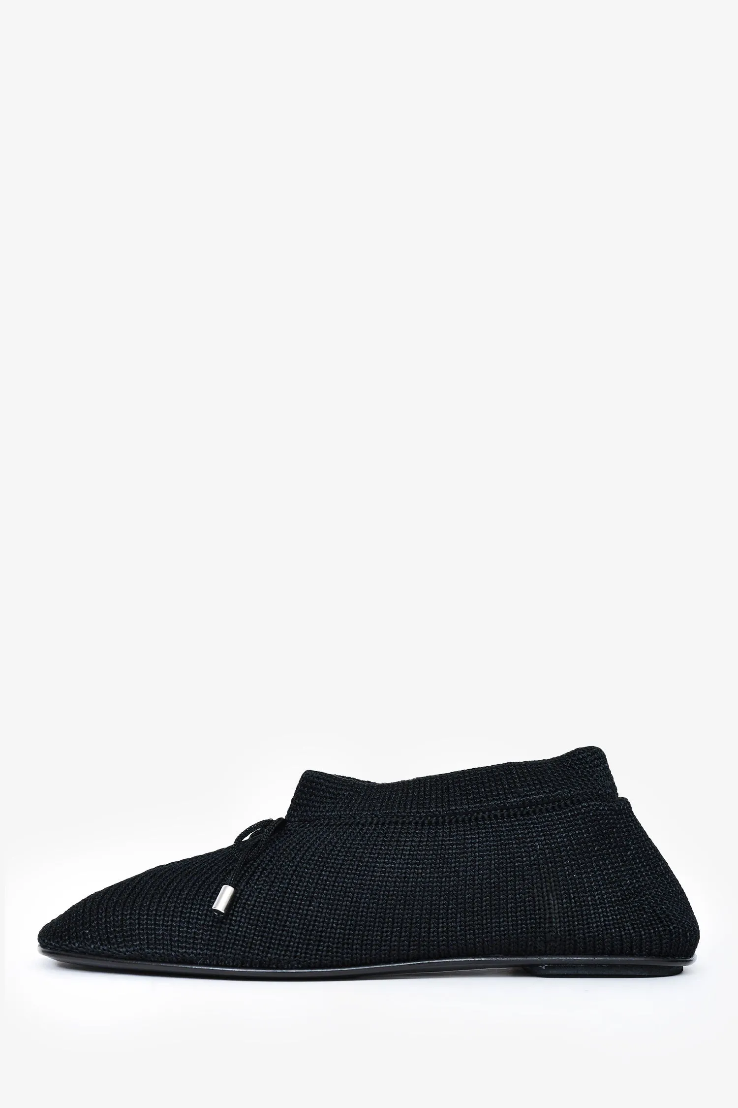 Toteme Black Knit Ballet Flats Size 35