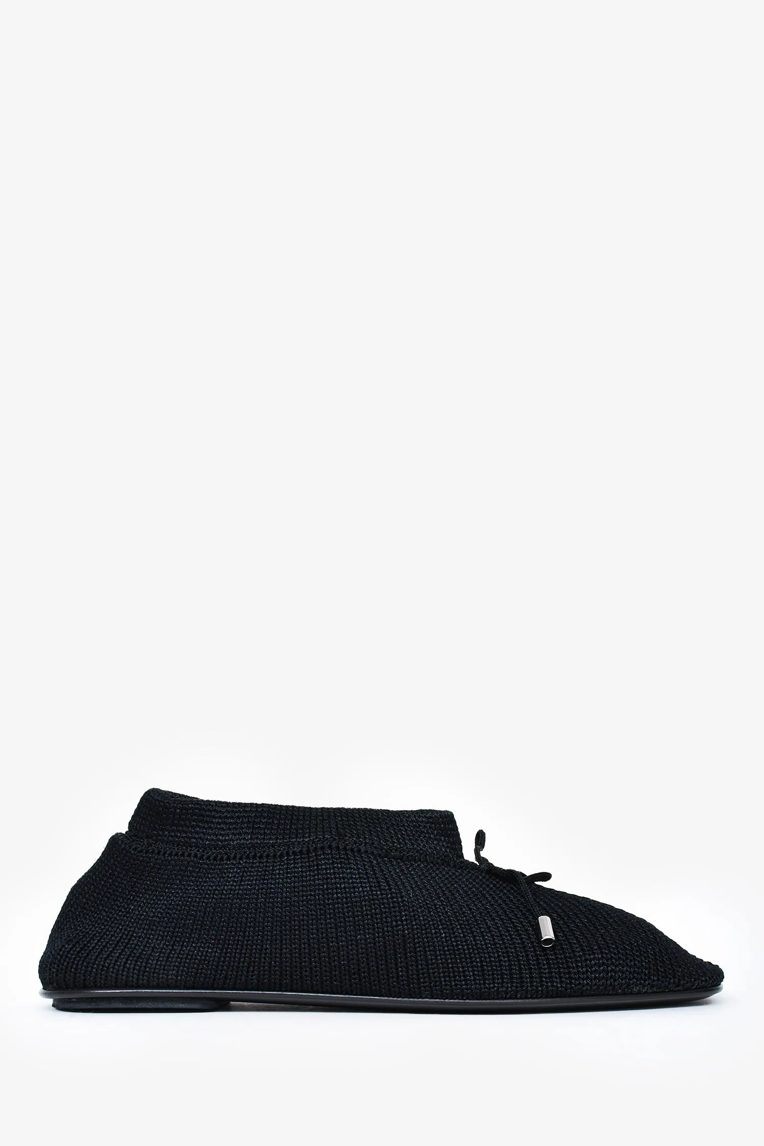 Toteme Black Knit Ballet Flats Size 35